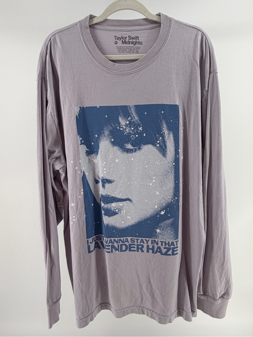 Taylor Swift Midnights "In That Lavender Haze" Long Sleeve Graphic Tee, Size 2XL